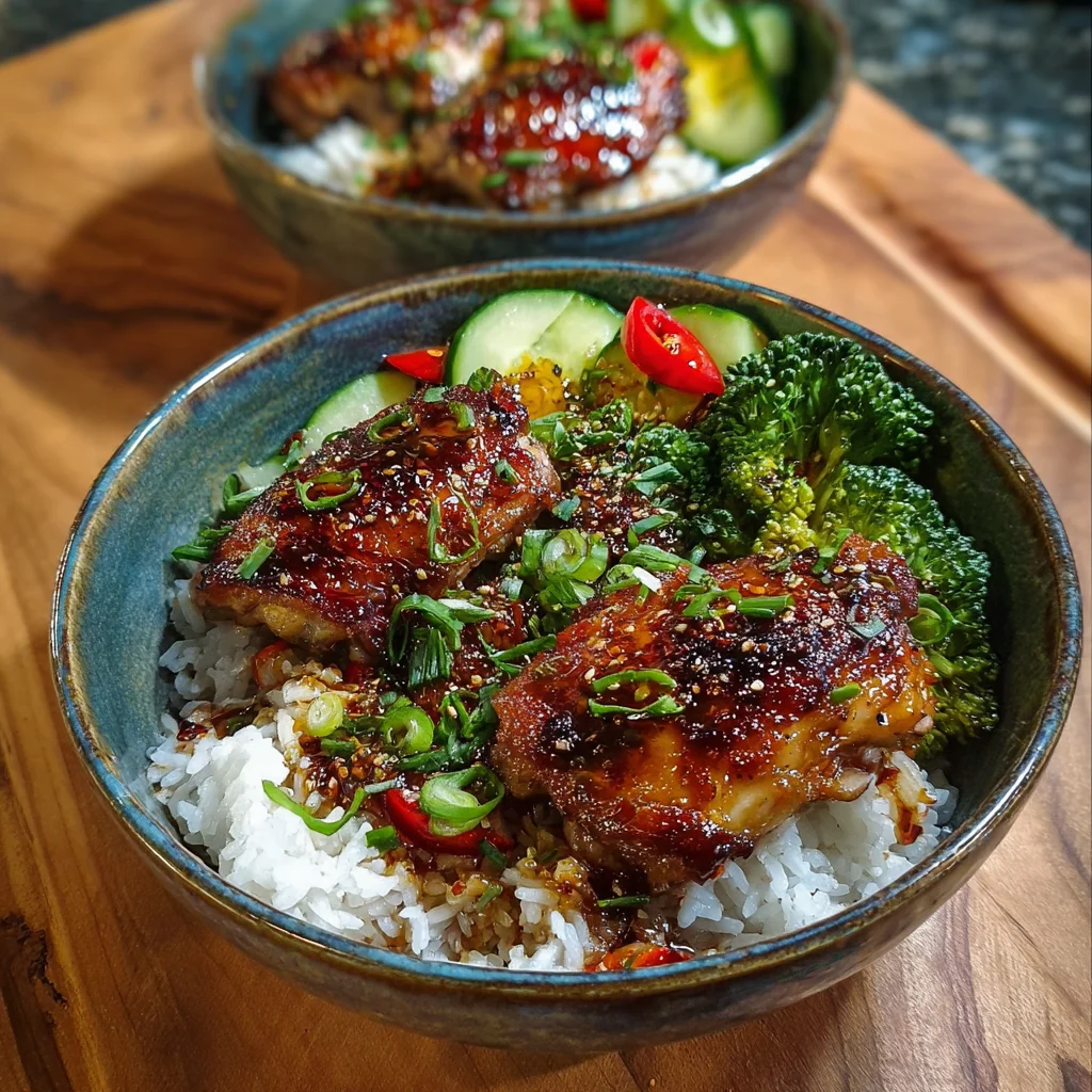 Chicken Thigh Rice Bowls