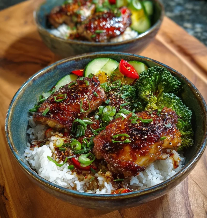 Chicken Thigh Rice Bowls