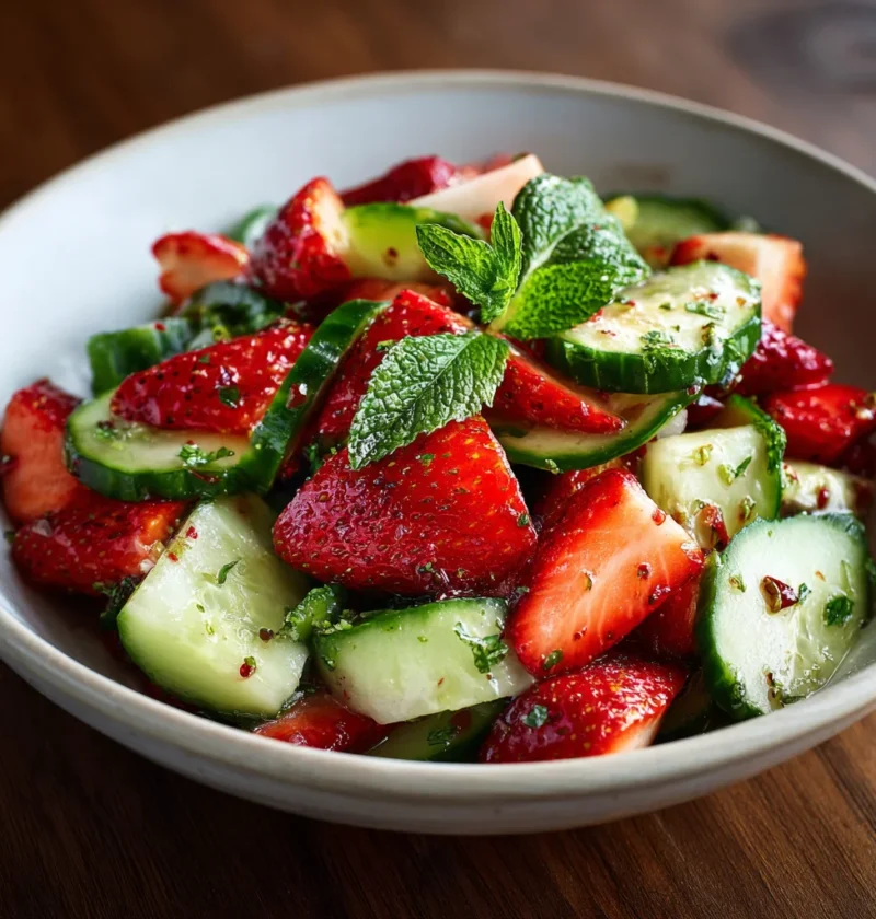 Cucumber Strawberry Salad