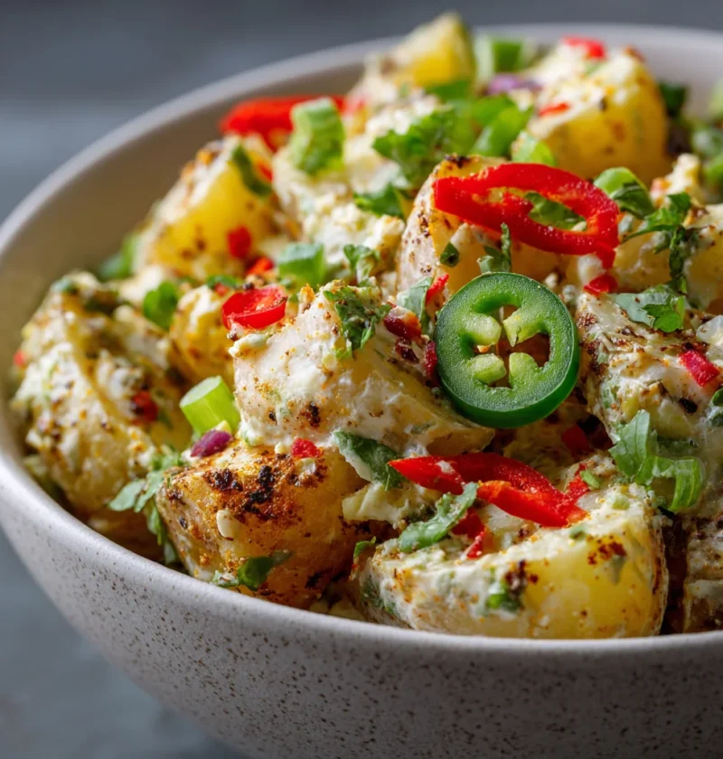 Easy Creamy Jamaican Jerk Potato Salad