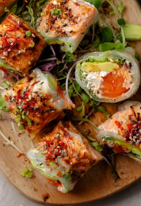 Firecracker Salmon Rolls