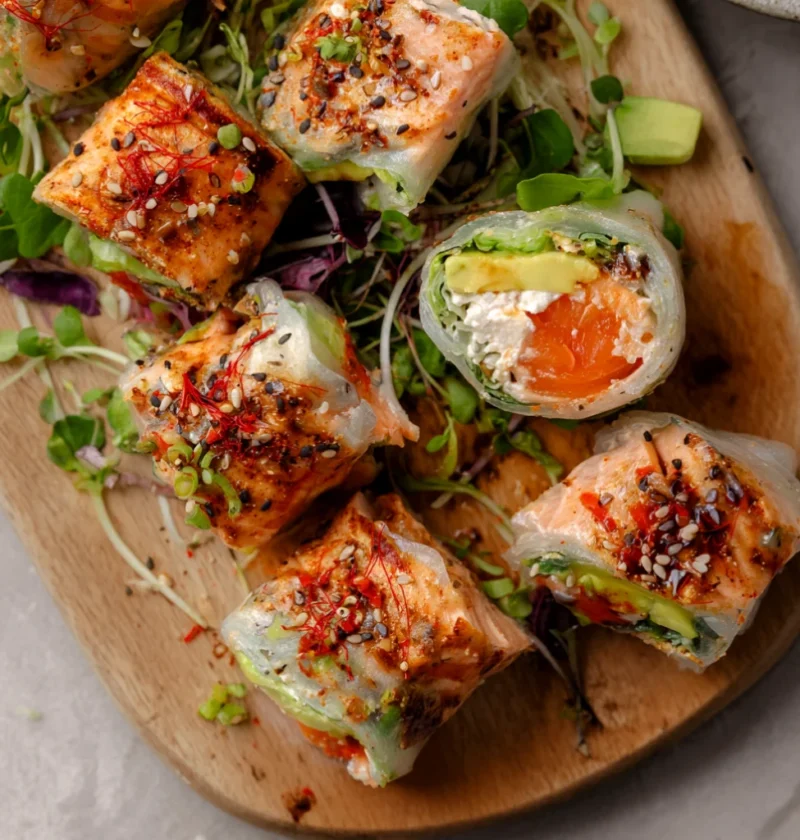 Firecracker Salmon Rolls