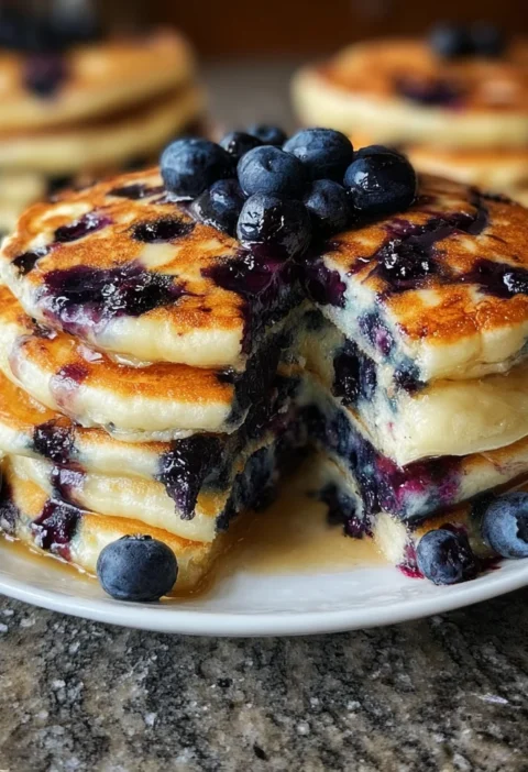 Fluffy Blueberry Pancake Recipe