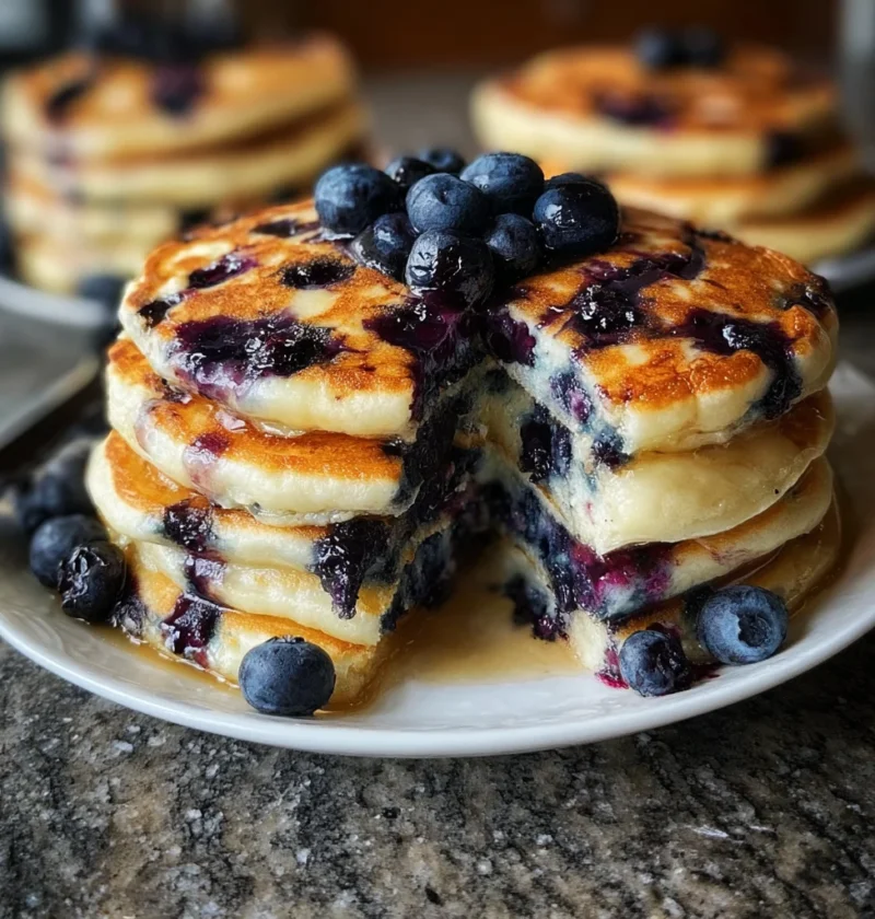 Fluffy Blueberry Pancake Recipe