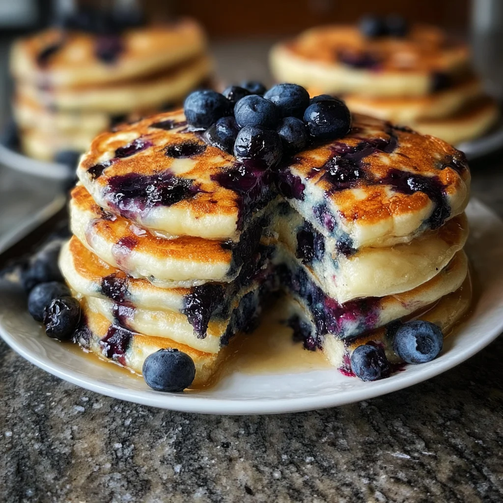 Fluffy Blueberry Pancake Recipe