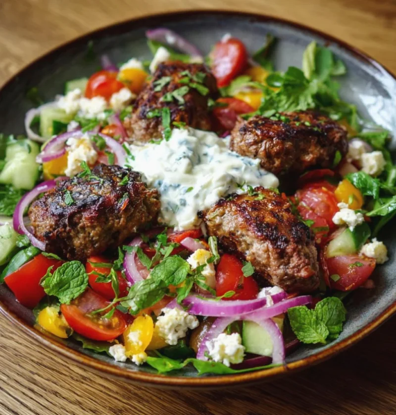 Greek Lamb Kofta Salad