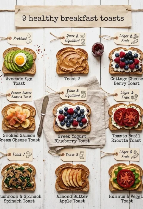 healthy breakfast toast