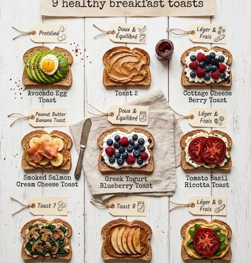 healthy breakfast toast