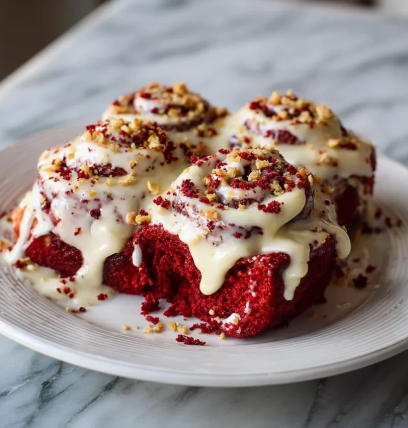 Heavenly Red Velvet Cinnamon Rolls Recipe