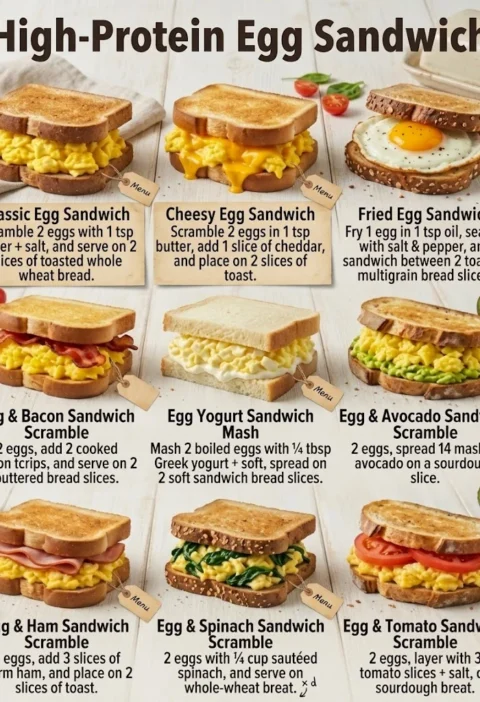 High Protein Egg Sandwich