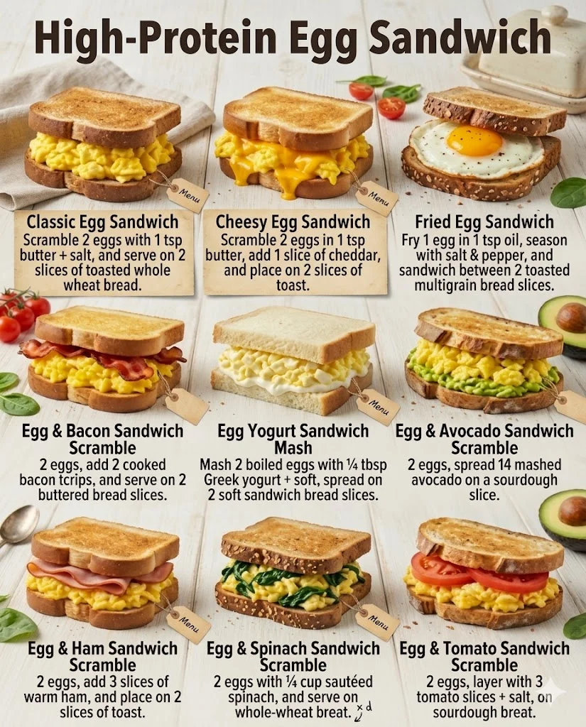 High Protein Egg Sandwich
