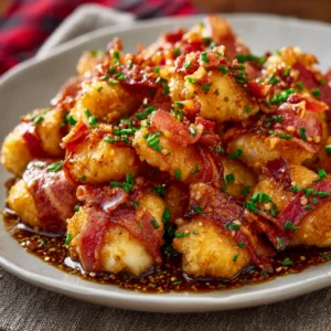 Hot Honey Bacon Chicken Bites