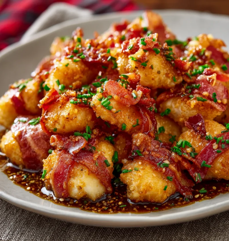 Hot Honey Bacon Chicken Bites