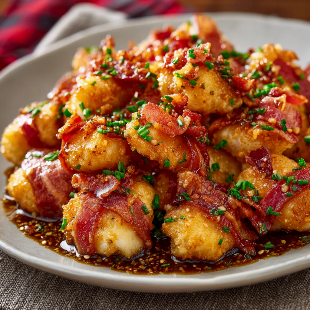 Hot Honey Bacon Chicken Bites