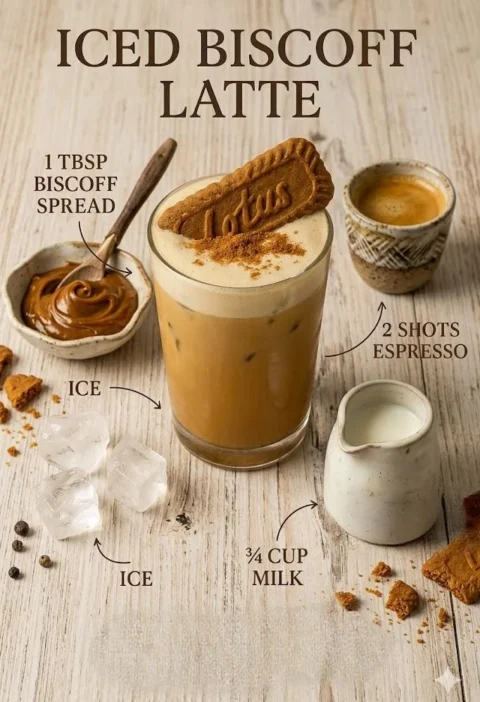 Iced Biscoff Latte