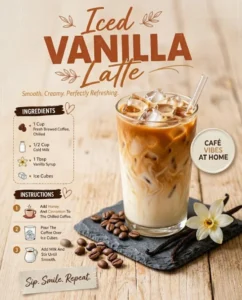 Iced Vanilla Latte