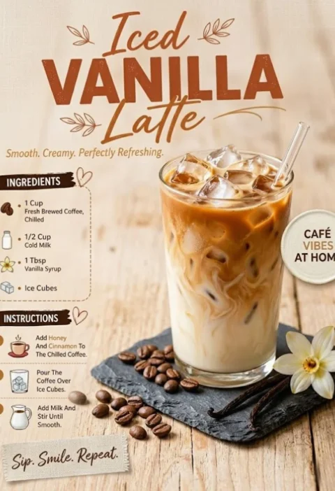 Iced Vanilla Latte