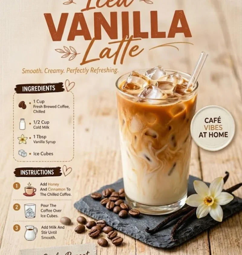 Iced Vanilla Latte