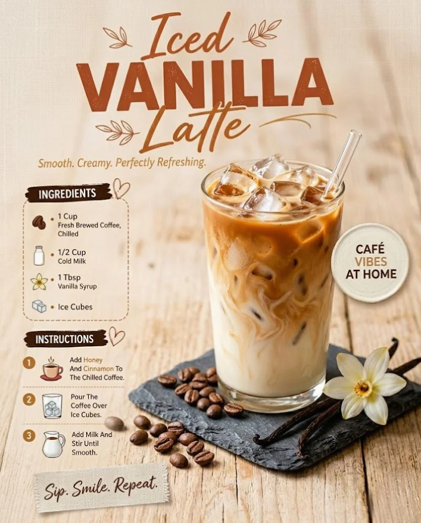 Iced Vanilla Latte