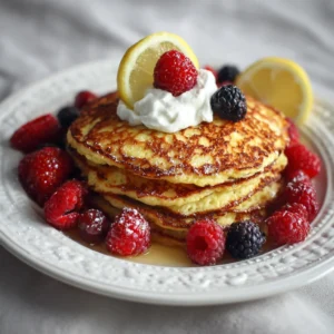 Lemon Ricotta Breakfast Pancakes