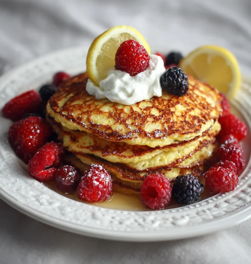 Lemon Ricotta Breakfast Pancakes