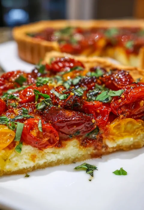 Savory Tomato Basil Tart Delight
