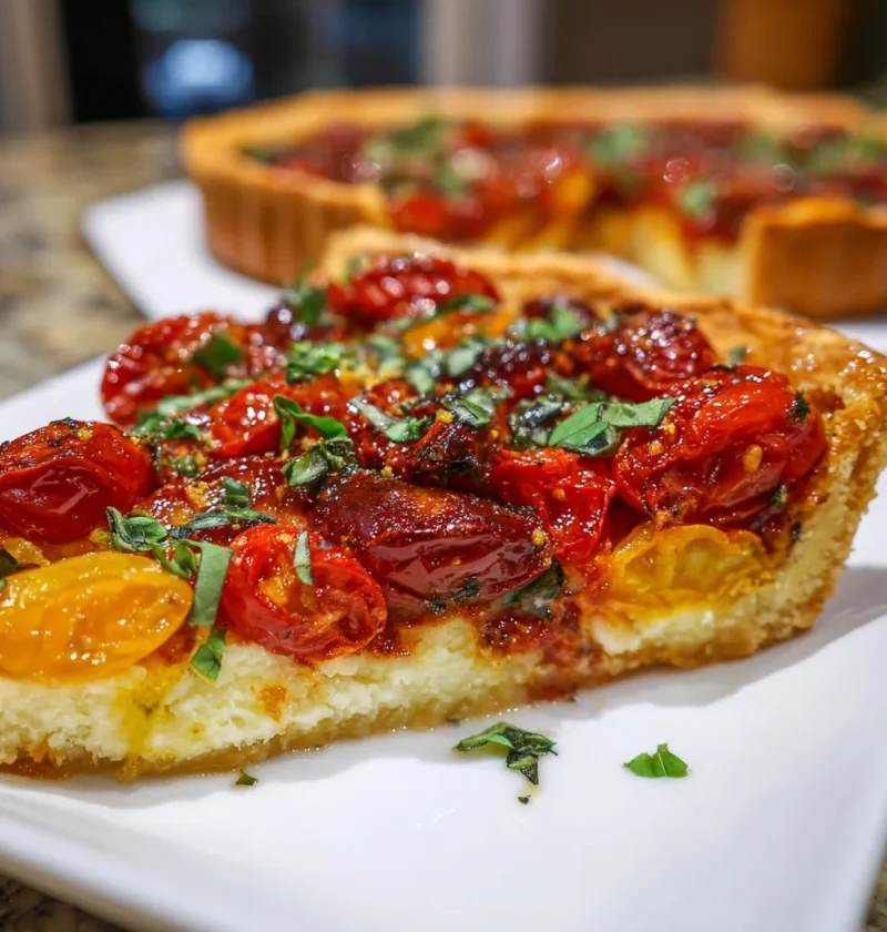 Savory Tomato Basil Tart Delight