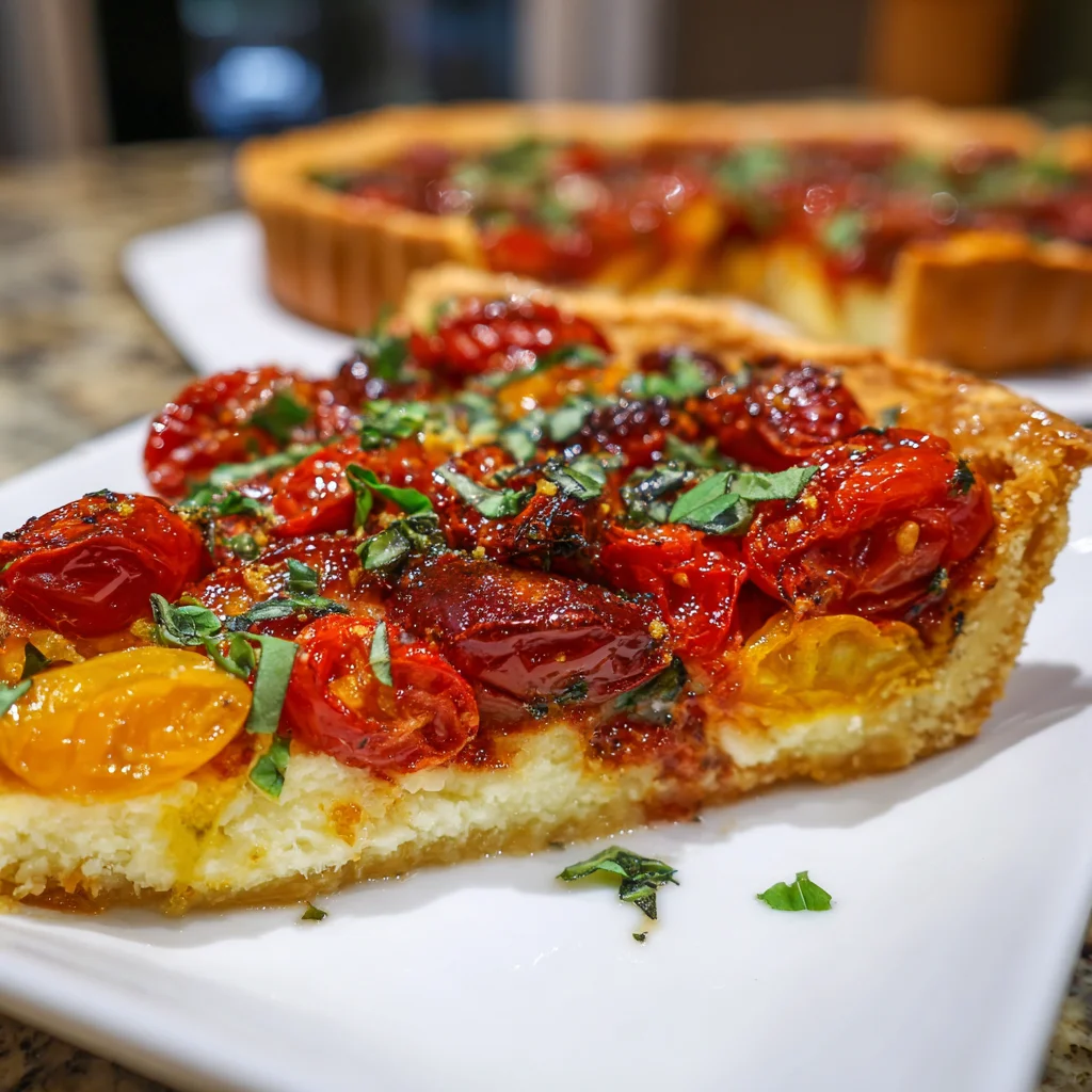 Savory Tomato Basil Tart Delight