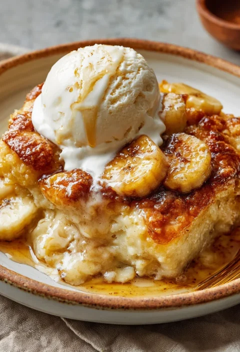 Southern banana cobbler