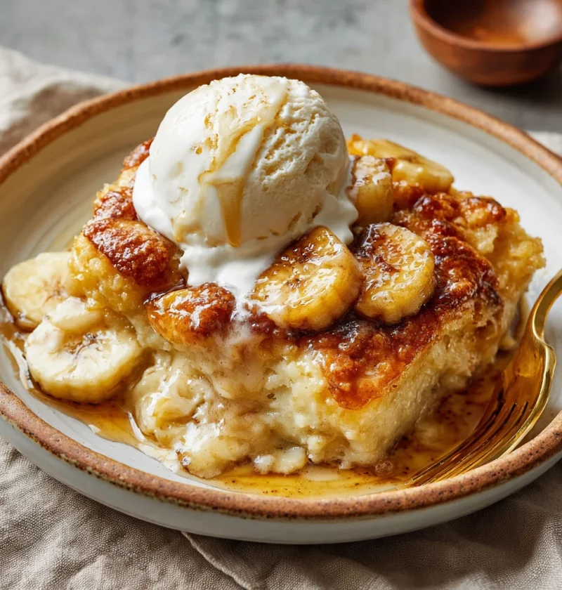 Southern banana cobbler