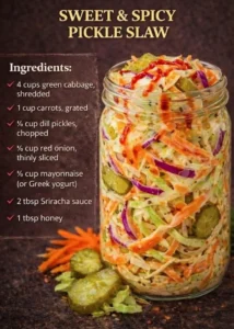 Sweet & Spicy Pickle Slaw