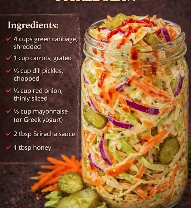 Sweet & Spicy Pickle Slaw