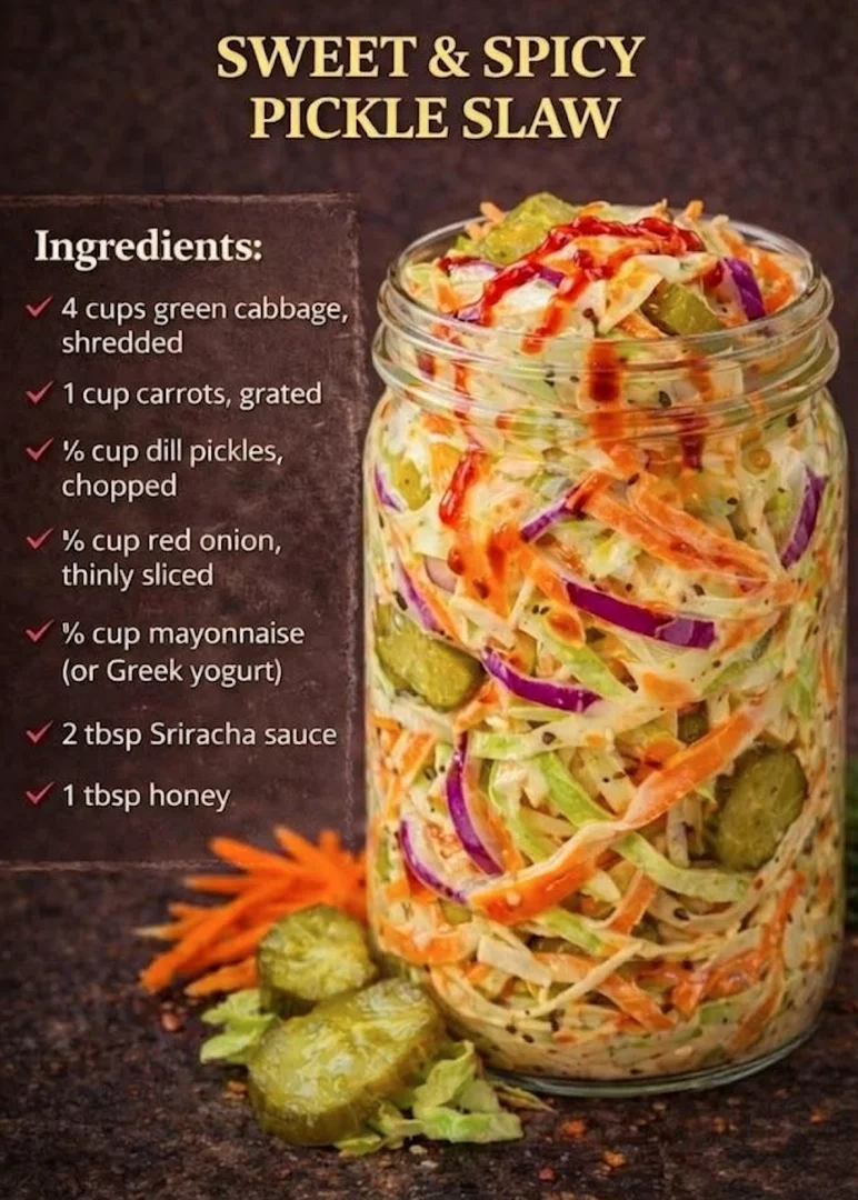 Sweet & Spicy Pickle Slaw