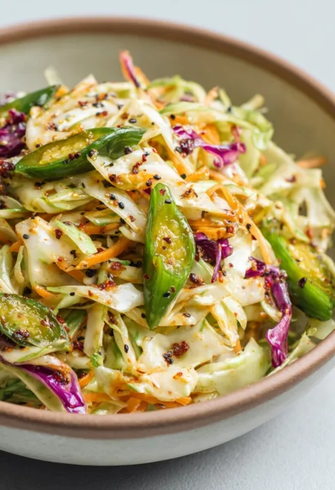 Sweet & Spicy Pickle Slaw