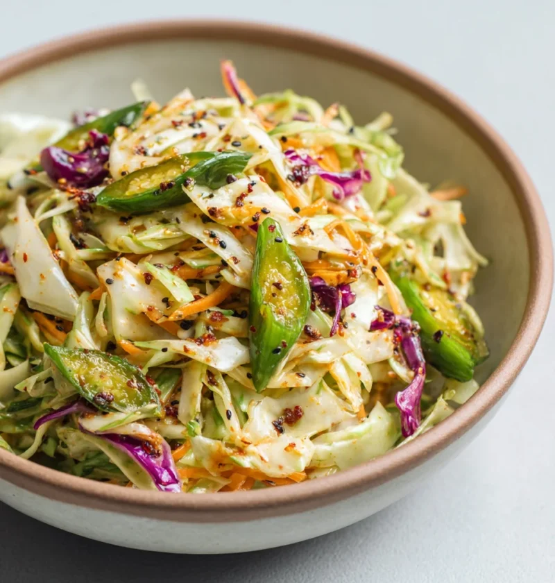 Sweet & Spicy Pickle Slaw