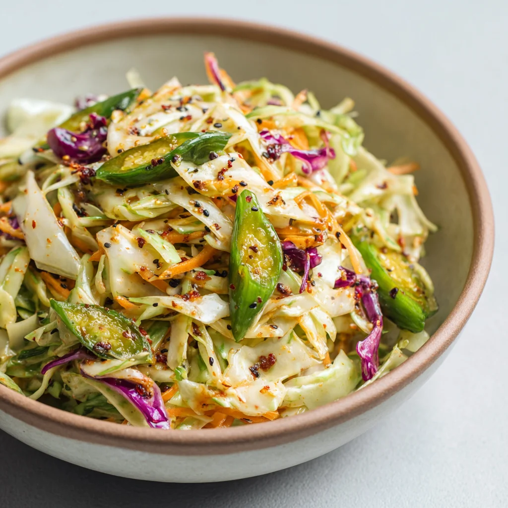 Sweet & Spicy Pickle Slaw