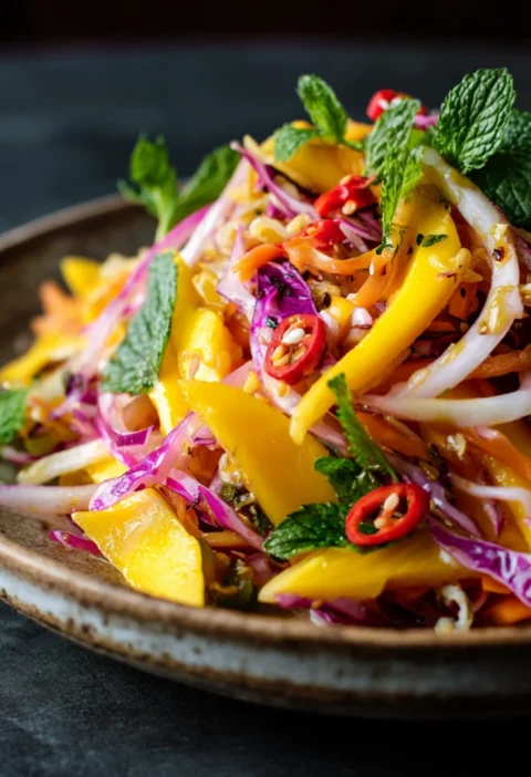 Sweet & Spicy Thai Mango Salad