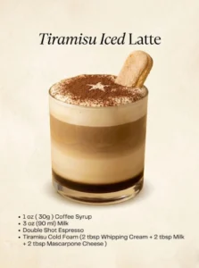 Tiramisu Iced Latte