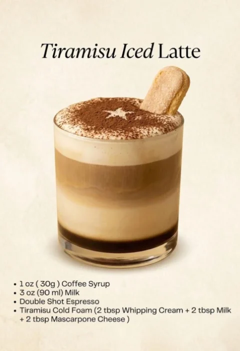 Tiramisu Iced Latte