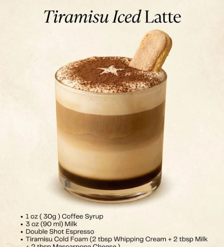 Tiramisu Iced Latte