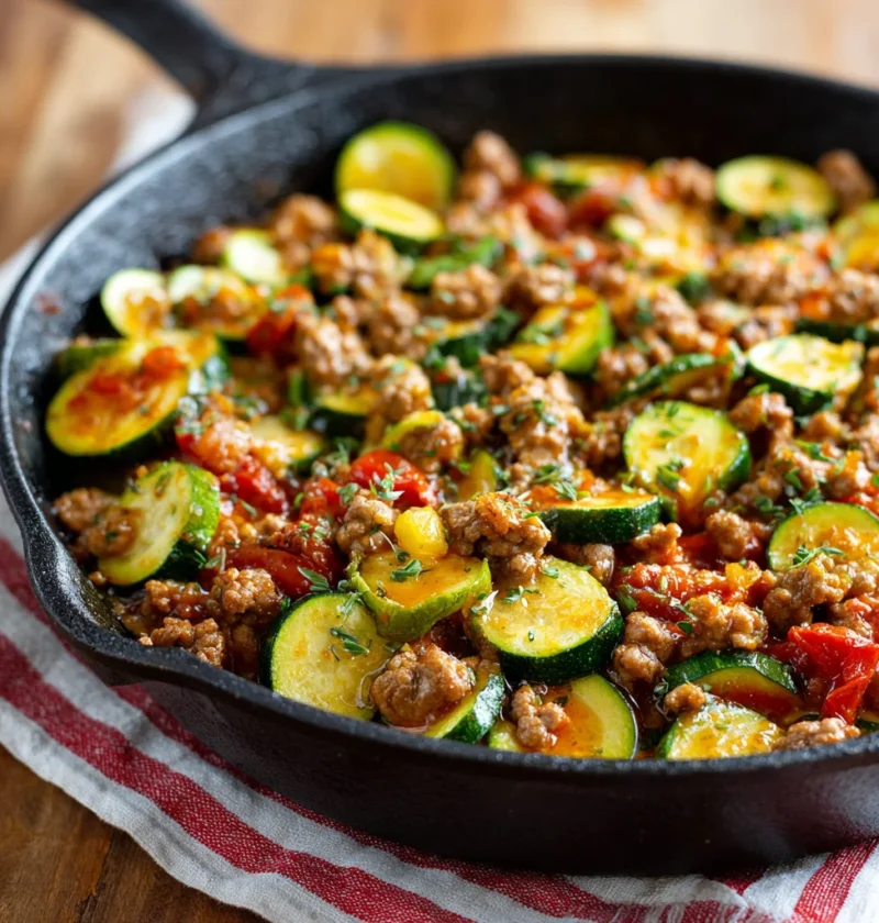 Turkey Zucchini Skillet