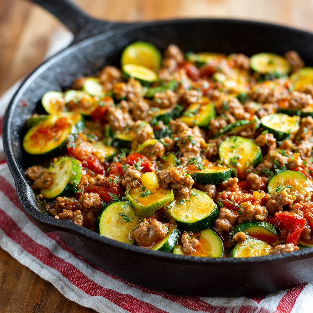 Turkey Zucchini Skillet