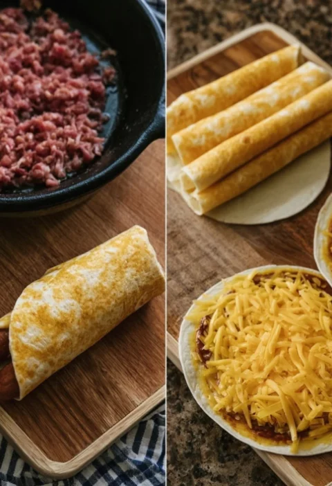 wrap meat and cheese