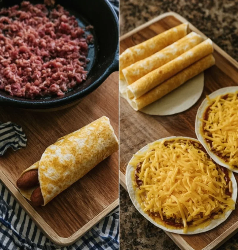 wrap meat and cheese