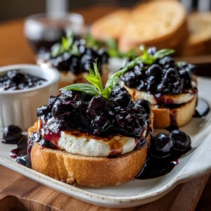 Balsamic Blueberry Goat Cheese
