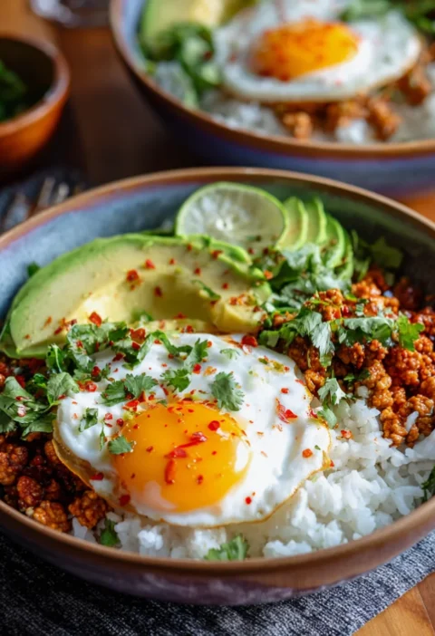 Bang Bang Ground Turkey Rice Bowls