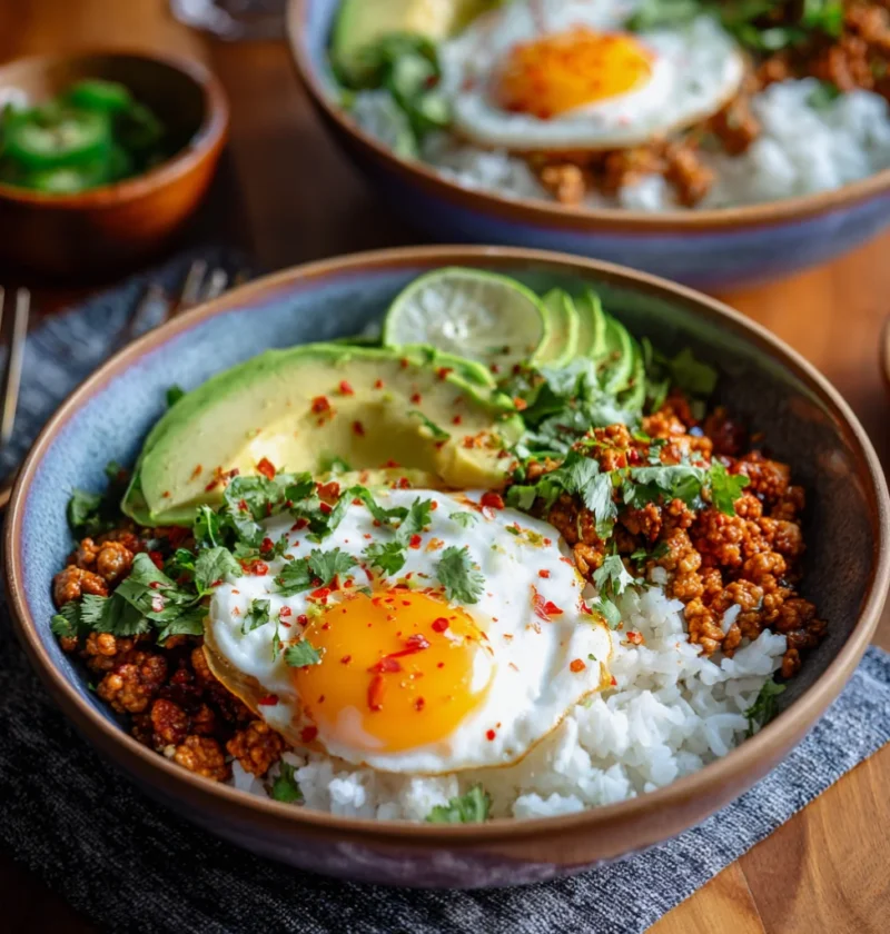 Bang Bang Ground Turkey Rice Bowls
