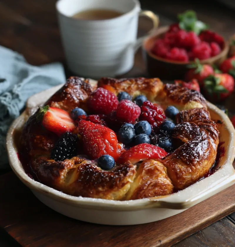 Berry Croissant Bake