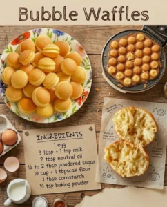 Easy-To-Make Delicious Bubble Waffles Recipe