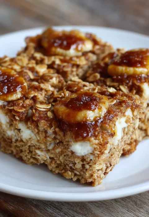 Cinnamon Cottage Cheese Oatmeal Bake